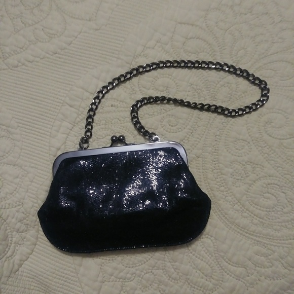 EXPRESS Evening Bag Clutch w/ chain strap - Picture 2 of 8
